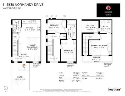 1 3638 NORMANDY DRIVE, Vancouver BC V5M 2G3