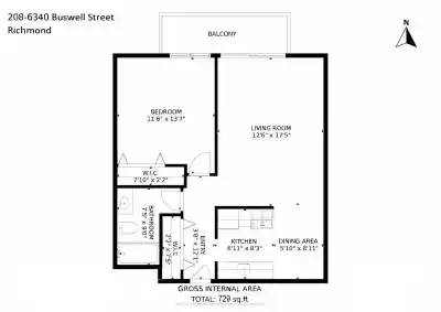 208 6340 BUSWELL STREET, Richmond BC V6Y 2E9